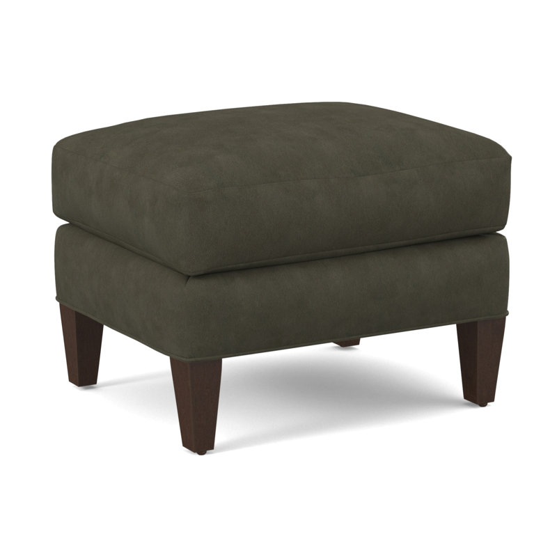 Upholstered Ottoman, Nutmeg, Applause Archway Grey
