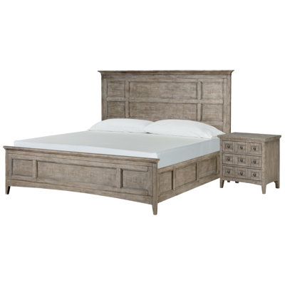 Queen Panel Bed With Nightstand