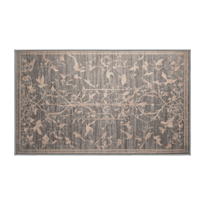 Tapis gris lavable à la machine