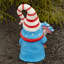 Gnome de jardin en magnésium tenant le drapeau américain "The Americanas"
