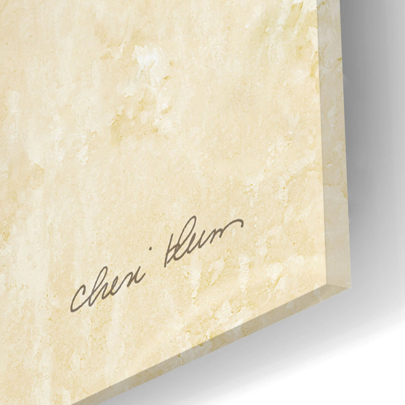 «Forget Me Not Stem» par Cheri Blum, art mural en verre acrylique, H 24 po x l 16 po x P 0,2 po