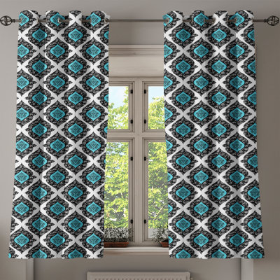 Sateen Blackout Curtains / Drapes Pair
