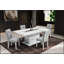 Ensemble de 2 chaises de salle à manger ARIYA GRIS / BLANC-791130930