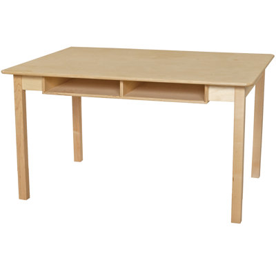 Bureau à deux places avec pieds en bois franc de 16 po