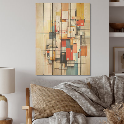 Prairies Tranquil Plains - Prairies, art sur bois de pin naturel