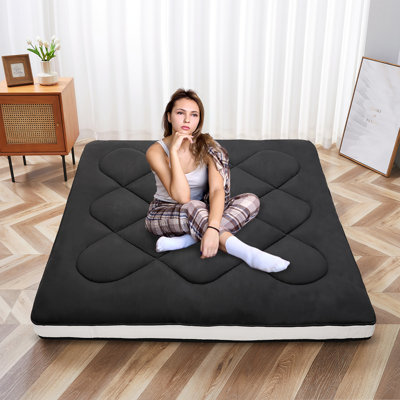 Japanese Futon Floor Mattress, Twin/Full/Queen Size, Floor Mattress Pad, Portable Foldable Tatami Mat