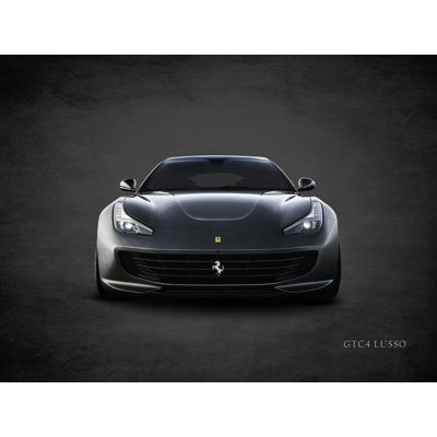 «Ferrari Gtc4 Lusso» par Mark Rogan, reproduction d'art sur toile tendue