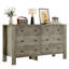 Commode 6 tiroirs pour chambre à coucher, commode double moderne avec tiroirs de rangement-1503085808