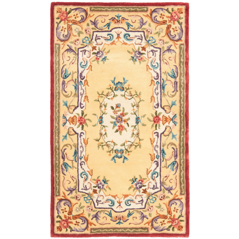 Bedgood Hand Tufted Wool Oriental Rug, Rectangle 8' x 10'