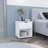 DEPOT E-SHOP Adak 19.7" H Nightstand End Table With Open Shelf,White-1535985876