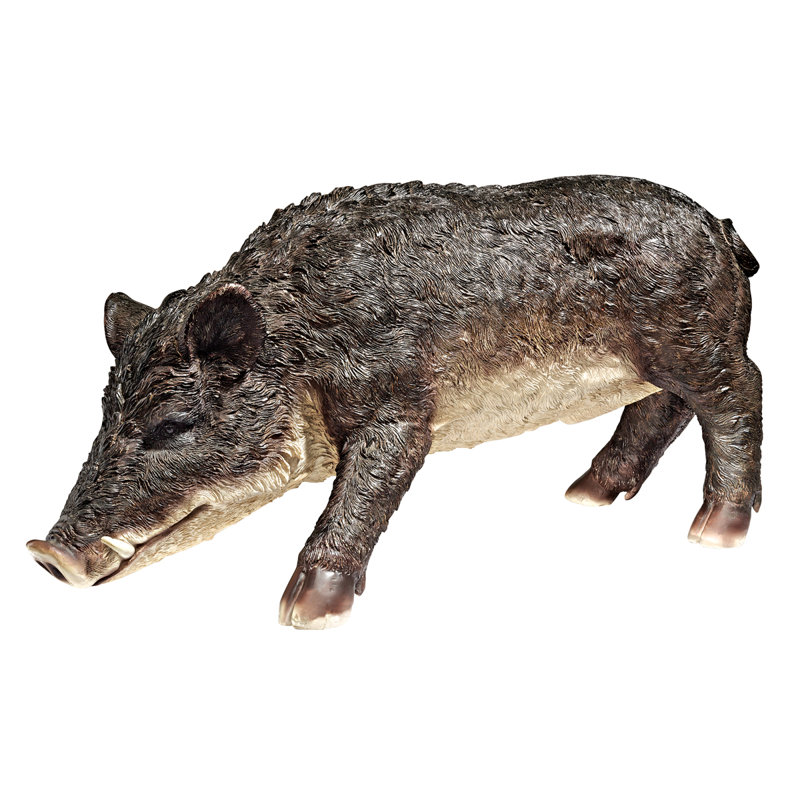 Statue pour verra le razorback sauvage