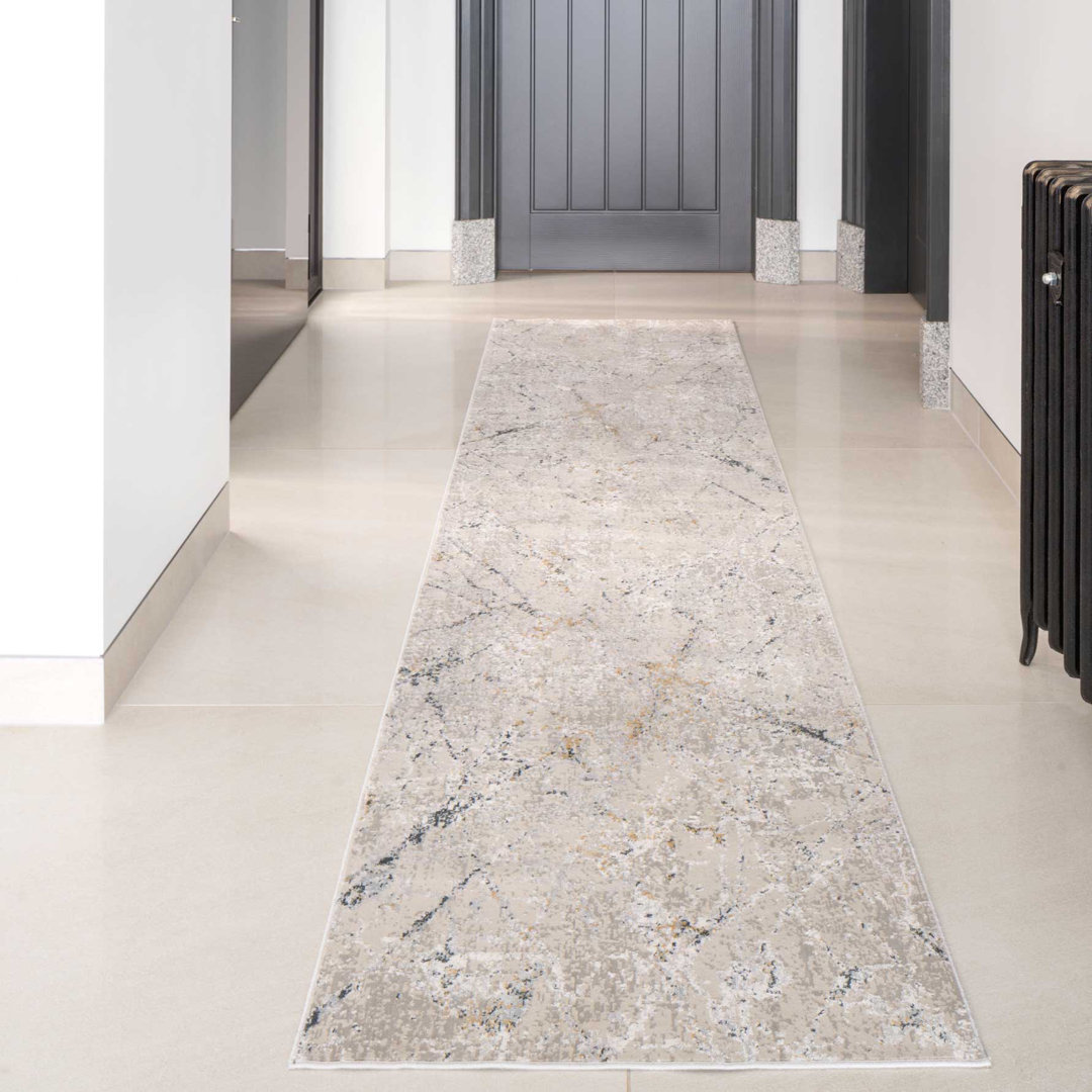 Fairlady Grey Abstract Area Rug