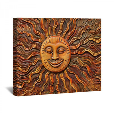 Soulagement du soleil sur toile