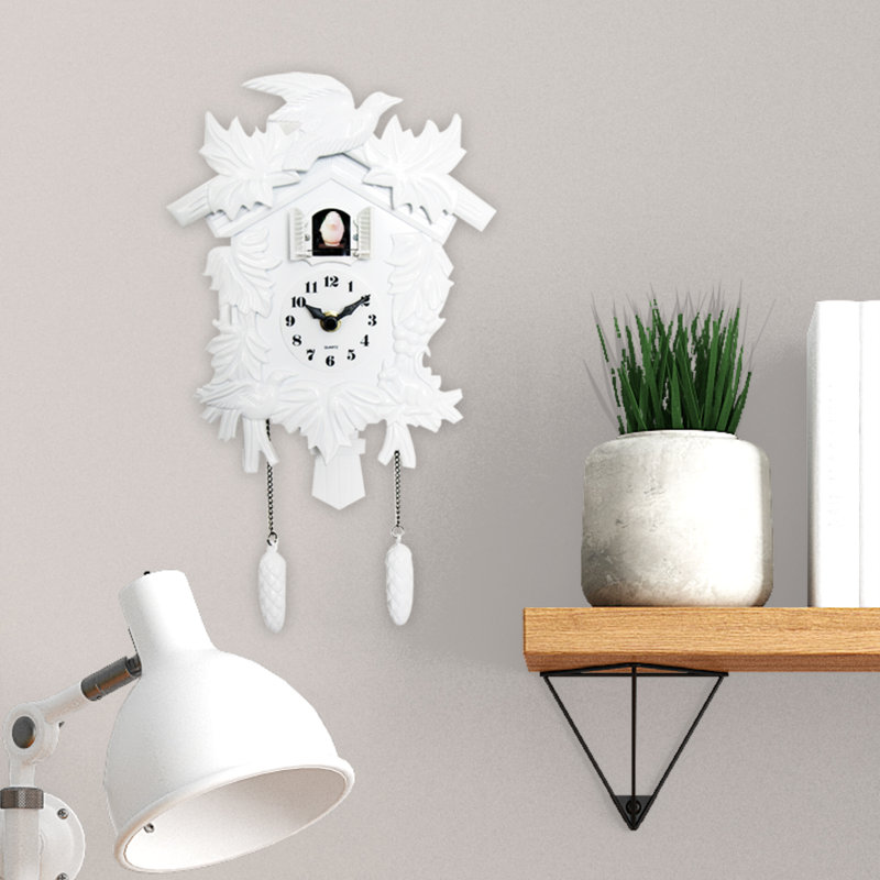Horloge murale 7,87 po Pinkerton, Blanc