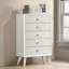 Commode à 5 tiroirs de 30,37 po de large blanc