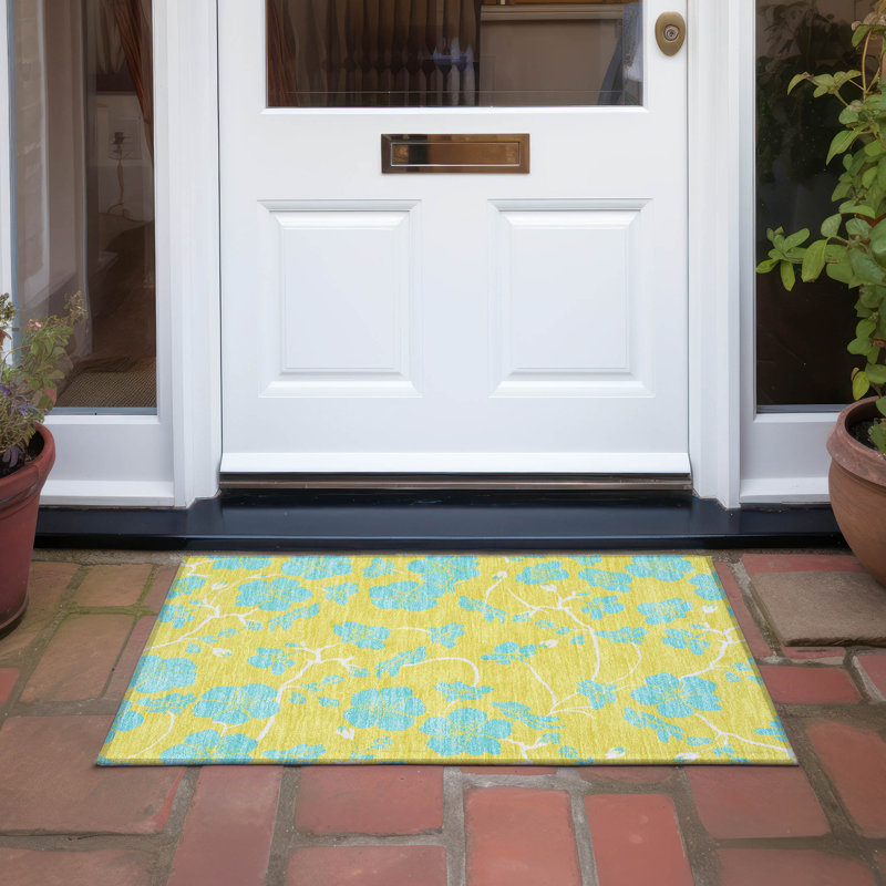 Machine Washable Indoor/Outdoor Chayden ACN1032 Rug, Rectangle 1'8" x 2'6"
