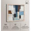 Décoration murale de bureau Cool Tones I Shadowbox Print par Art Remedy, cadre blond, 40 x 40-1118630442-1118630443