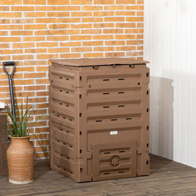 15.89 Gal. Plastic Outdoor Stationary Composter