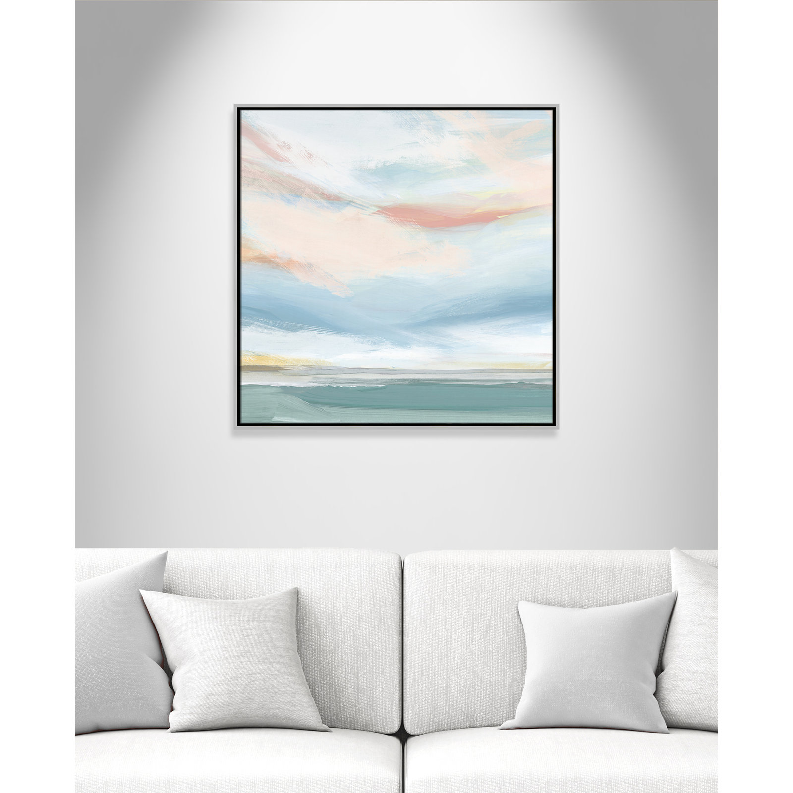 Delphi "Sweetness I" Painting by Isabelle Z, Silver Framed Canvas, 31.5" H x 31.5" W x 2" D