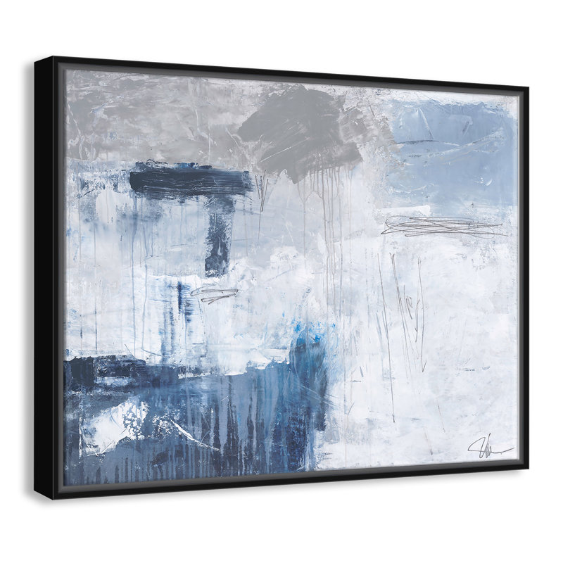 Nordic Ice " Nordic Ice " Painting Print, Black Framed, 22" H x 28" W x 2" D