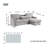 Kadjah Upholstered 88.9'' Sleeper Sofa