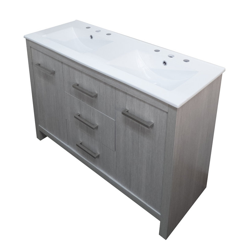 Meuble-lavabo double 48 po Boehlke