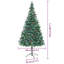 vidaXL Artificial Christmas Tree with Stand Green PVC and Steel-1304424915