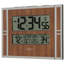 Horloge numérique atomique murale/de table avec affichage de la température intérieure et extérieure