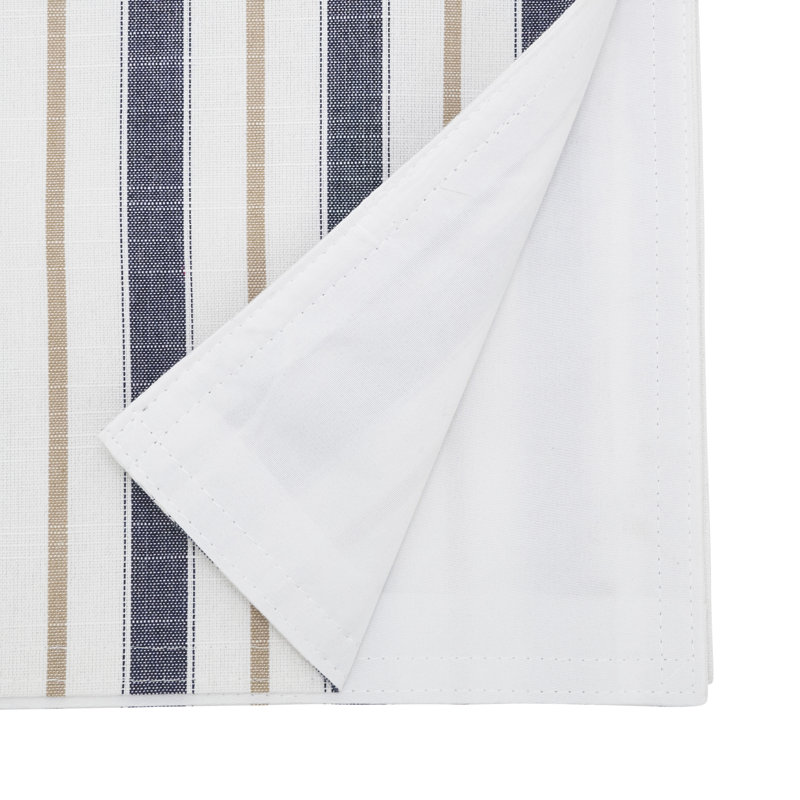 Modern Striped Table Runner, 108" L x 16" W, Blue