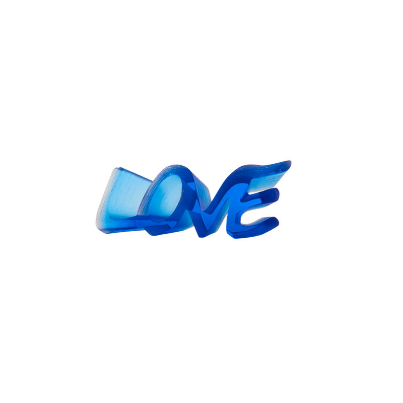 Word True Love Letter Block, Blue