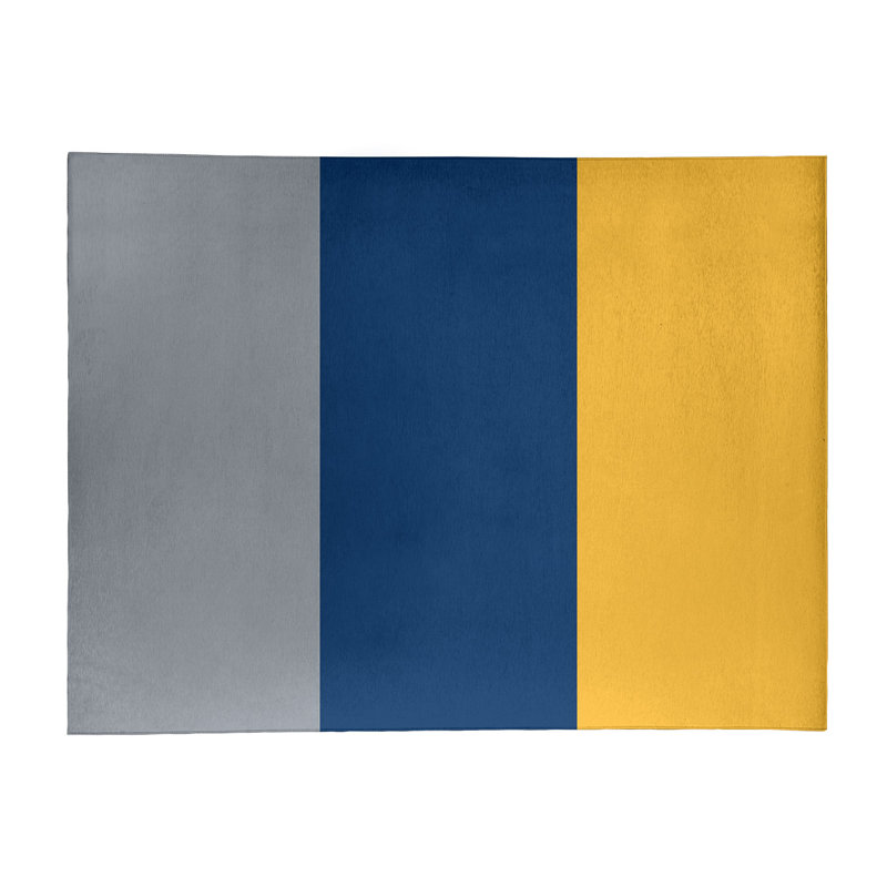 Bleu marine tissé à plat, Rectangle 9 pi x 12 pi