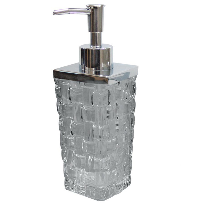 Distributeur de lotion Basket Weave, Blanc