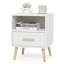 Cular 40cm W Manufactured Wood Bedside Table
