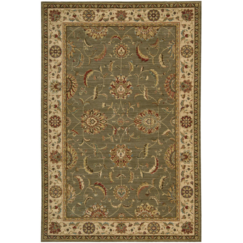 Bardwell Oriental Wool Area Rug, Rectangle 107 x 168cm