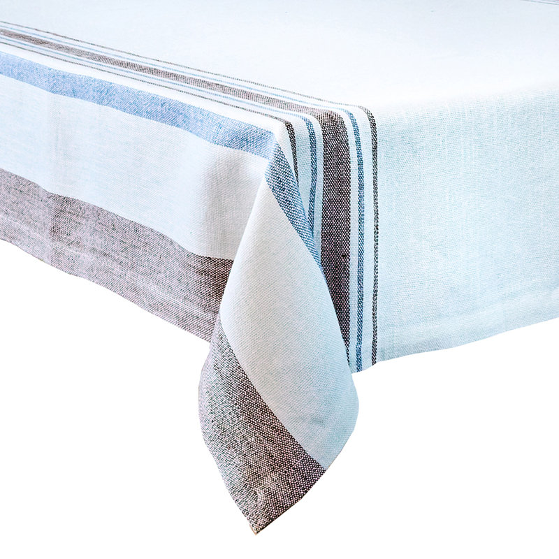 Danish Stripe 52" Table Square - Taupe