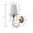 1-light Gold Wall Sconces Bathroom Light Fixtures Vintage Wall Sconce Hallway Wall Light Fixtures