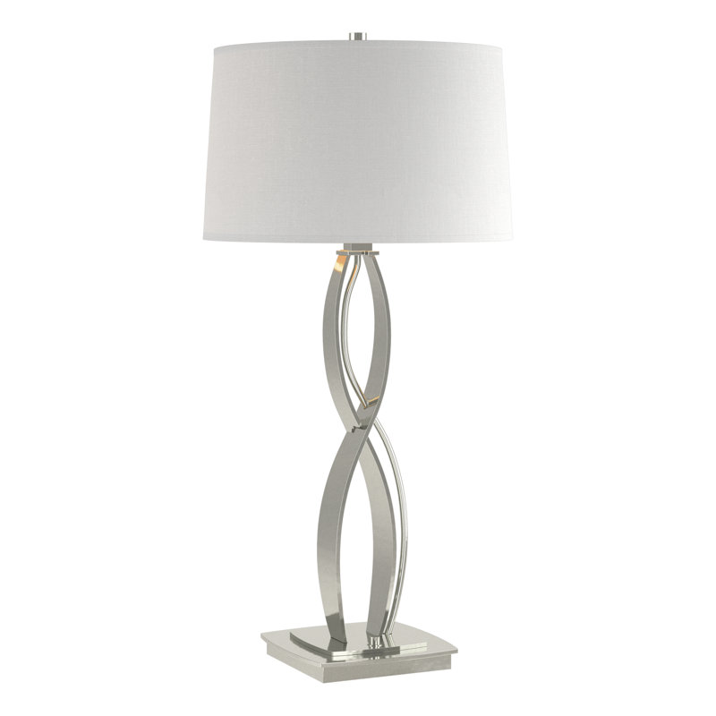 Lampe de table Almost Infinity, Argenté, Anna ton naturel