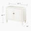 Antique White Double-Door Accent Cabinet
