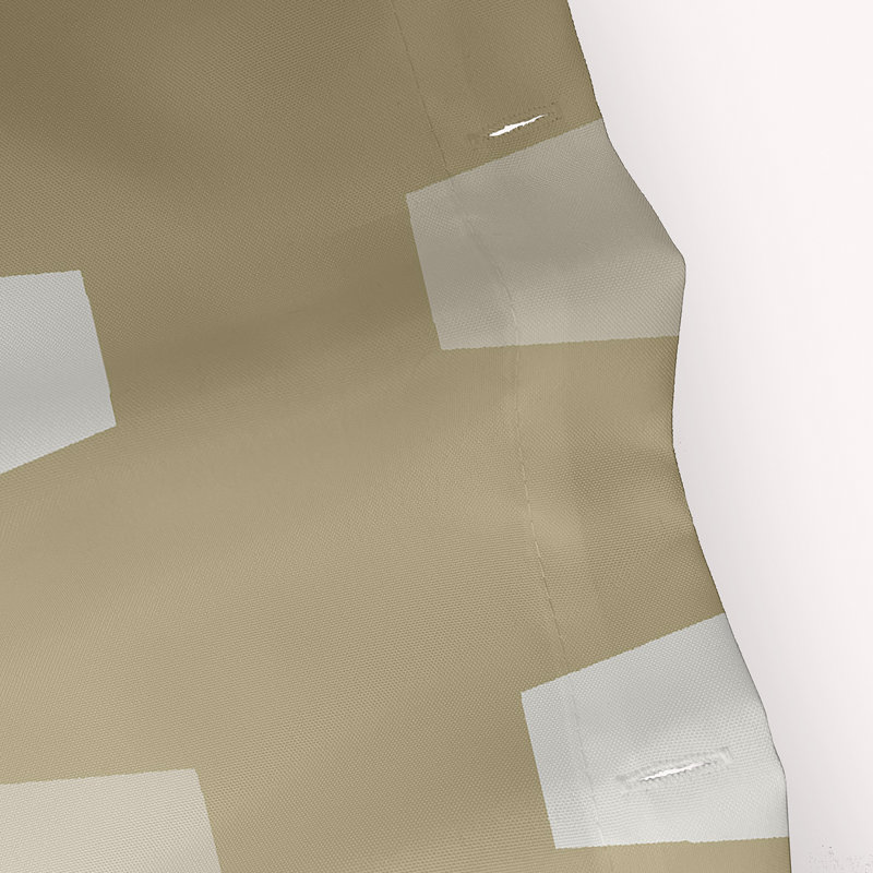 Bowling Pins 70" W X 73" H Shower Curtain, Taupe