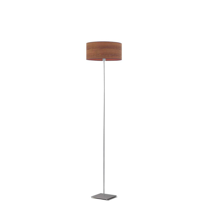 Blynn 150cm Traditional Floor Lamp, Grey, Dark Brown