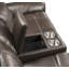 Causeuse en cuir Lydia Aire Motion avec port USB et console Lydia