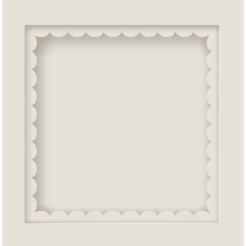 Scallop Panel Wallpaper, Beige