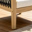 Fauteuil club d'extérieur en bois d'acacia avec corde tissée à la main-208218057