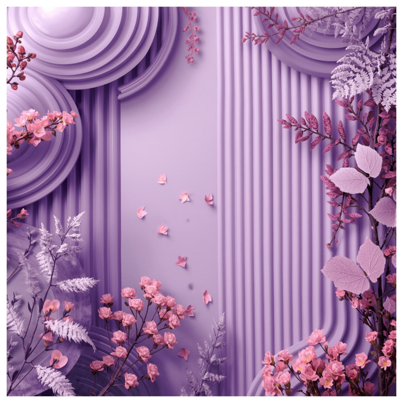 Purple Floral Arrangement Duvet Covers, King
