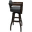 Tabouret de bar pivotant en bois Camili sur base en S-1917114446-1938551394-1940356420