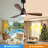 48 Inch Wood Ceiling Fan With 3 Solid Wood Blades Remote Control Reversible Dc Motor For Living Room-1461895024-1461895025