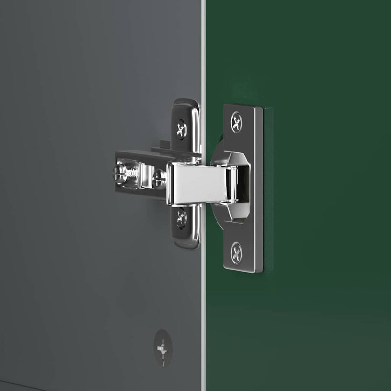 Manufactured Wood Wardrobe, Grey/White