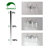 Carrocci 3 - Light Dimmable Crystal Vanity Light with Glass Shade