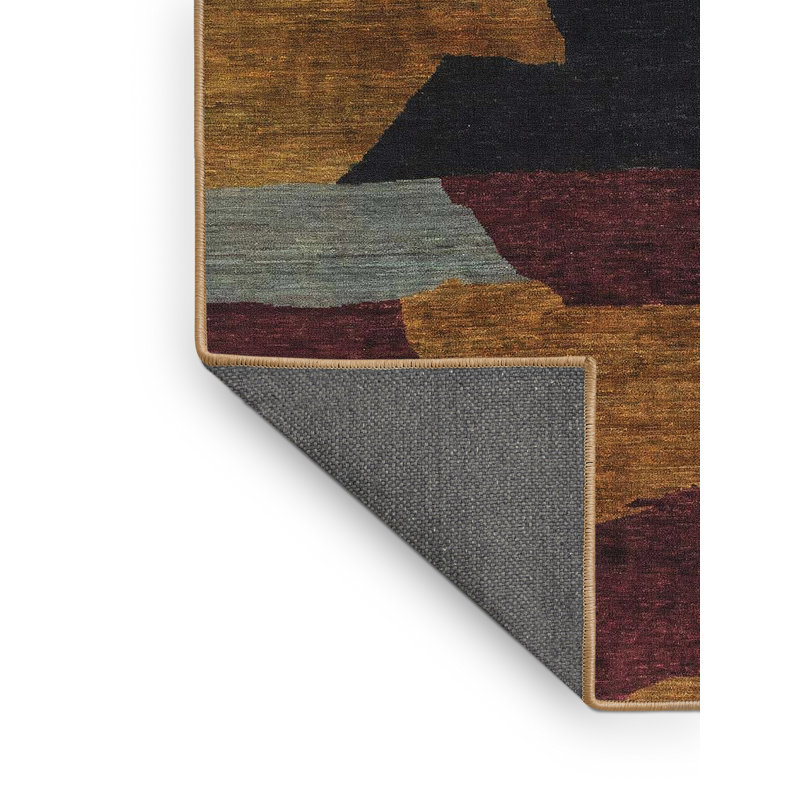 Abstract Indoor Rug, Rectangle 4' x 6'