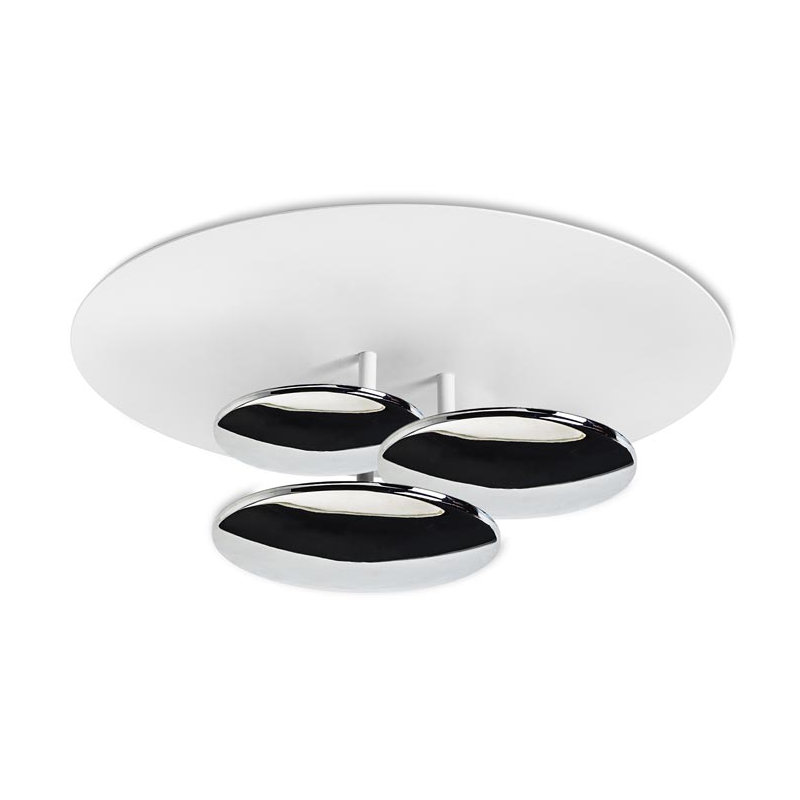 Gemius LED Semi Flush Mount, Chrome